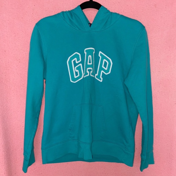 Turquoise GAP hoodie - Picture 1 of 8
